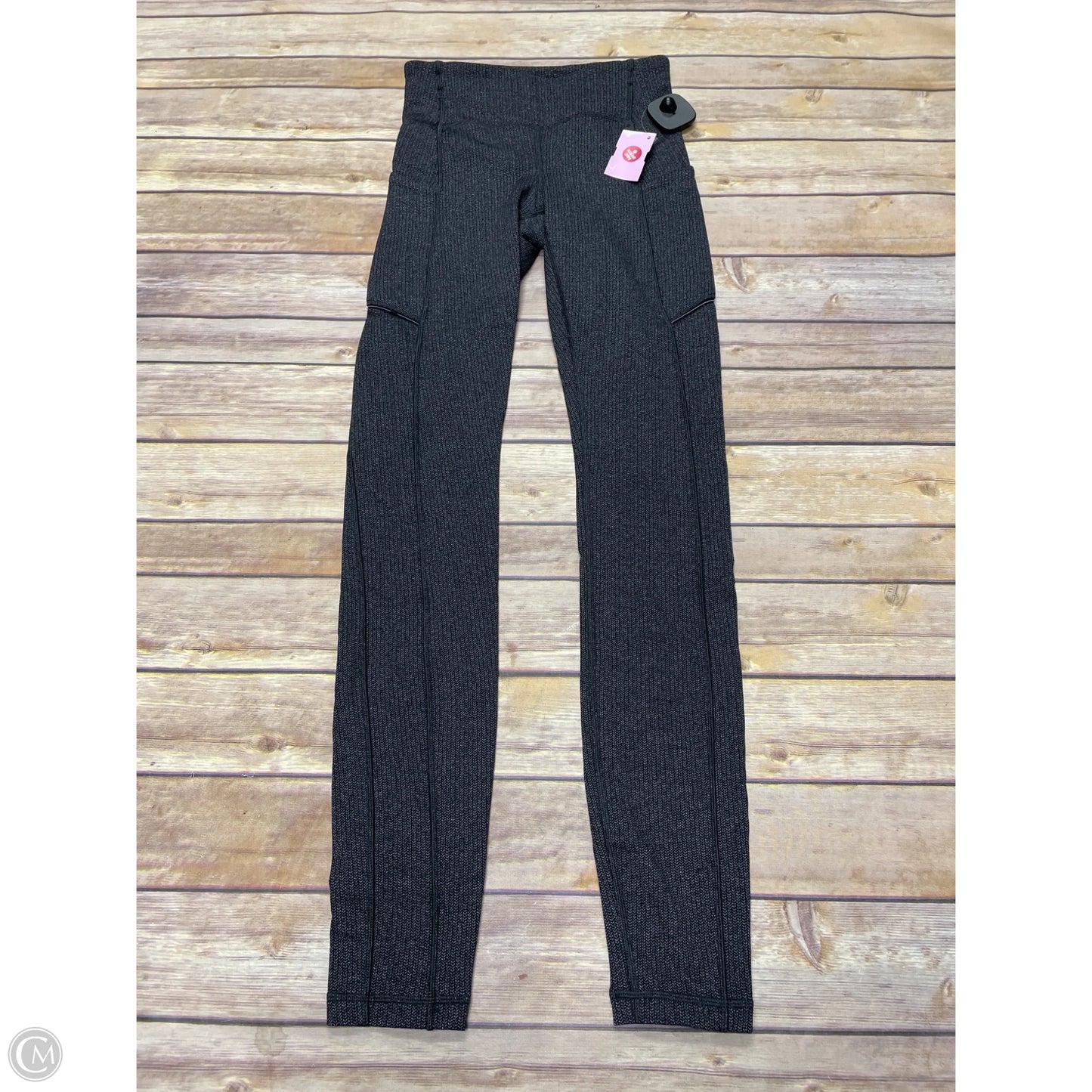 Athletic Leggings By Lululemon In Grey, Size: 2