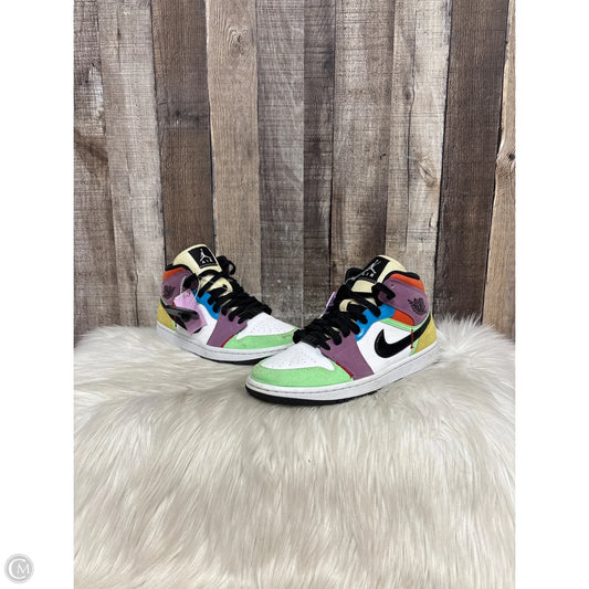 Shoes Luxury Designer By Jordan In Multi-colored, Size: 8.5