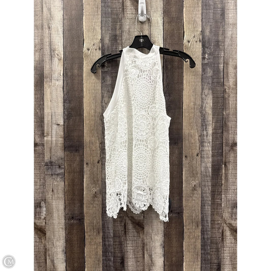 Top Sleeveless By Shein In White, Size: L