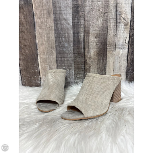 Sandals Heels Block By Franco Sarto In Tan, Size: 6
