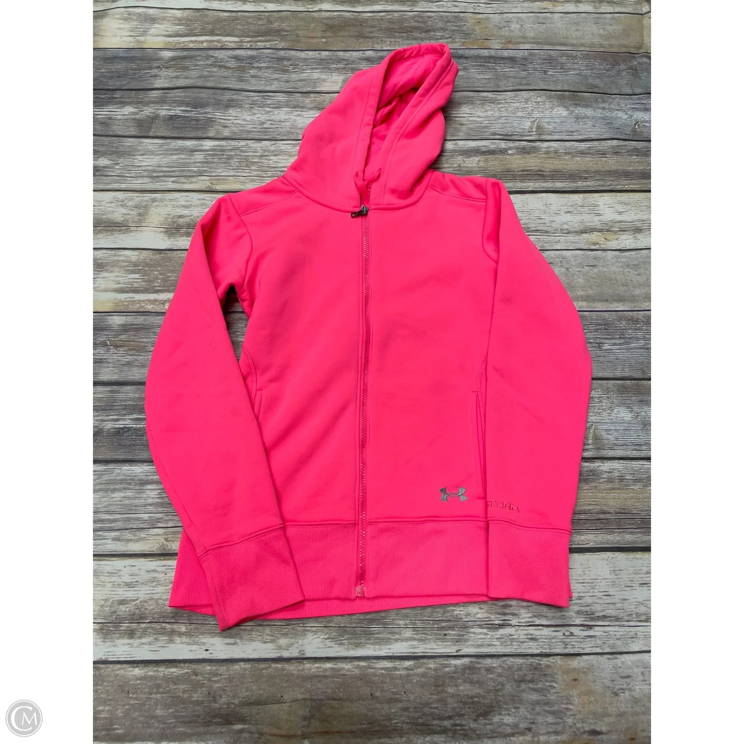 Athletic Jacket By Under Armour In Pink, Size: S
