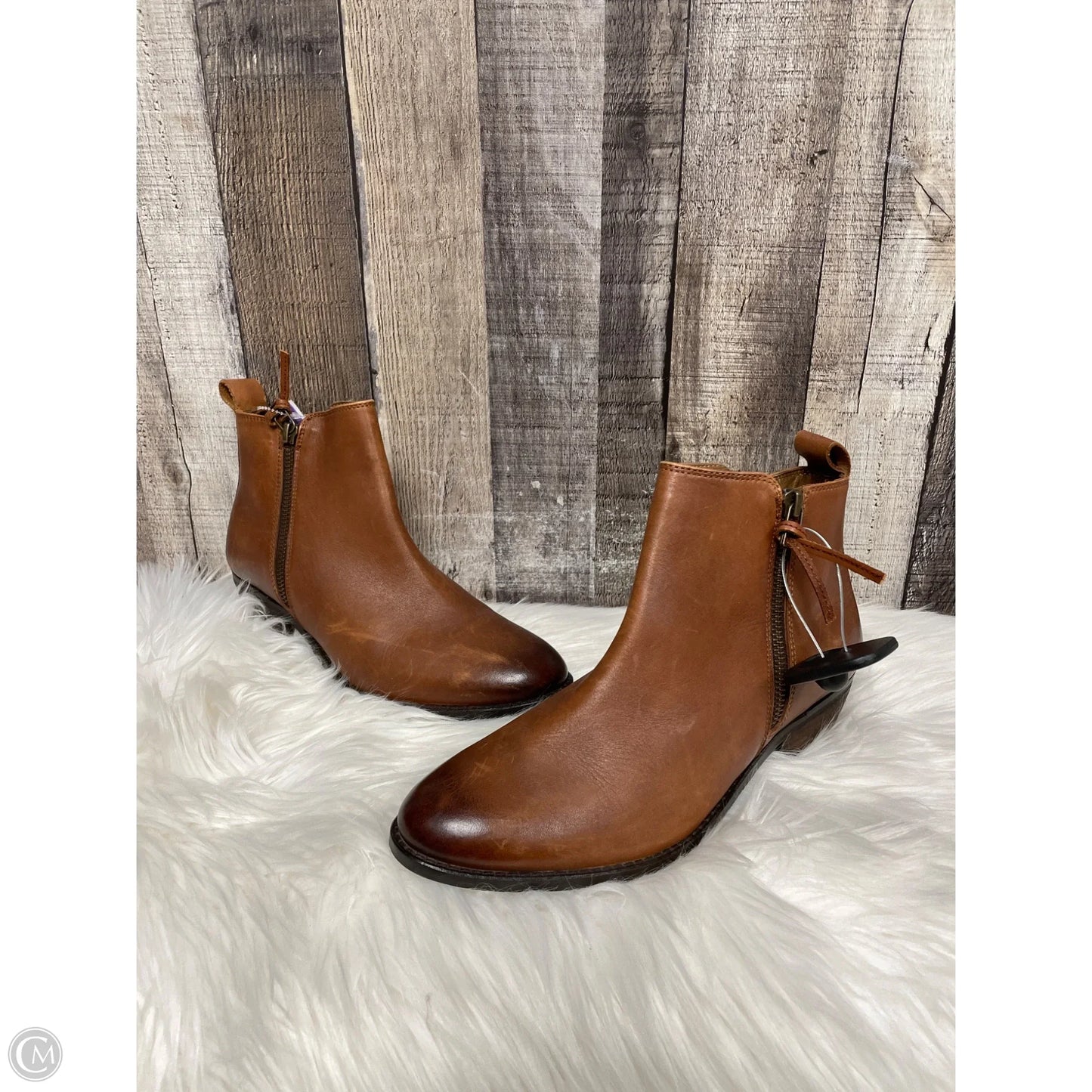 Boots Ankle Flats By Journee In Brown, Size: 8.5