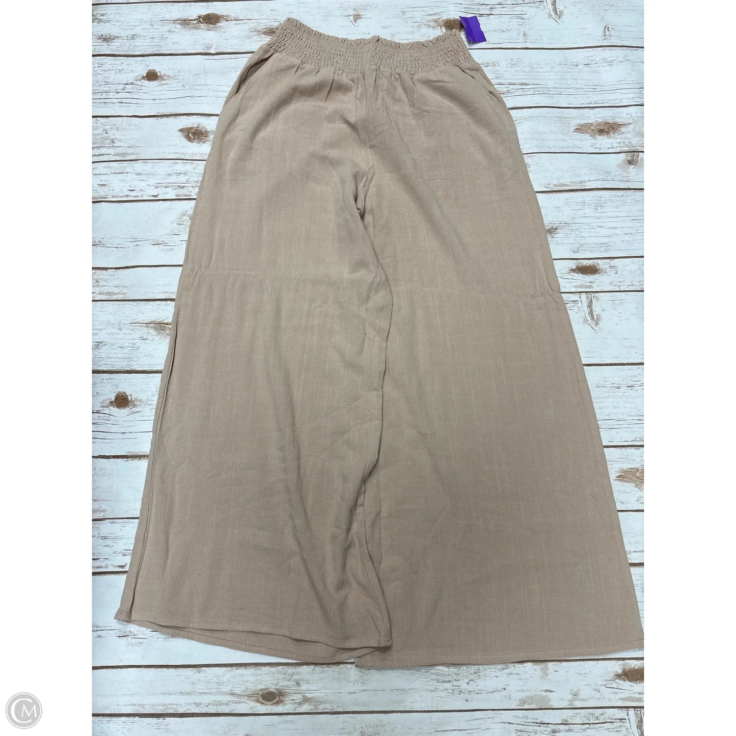 Pants Linen By Cmf In Tan, Size: M