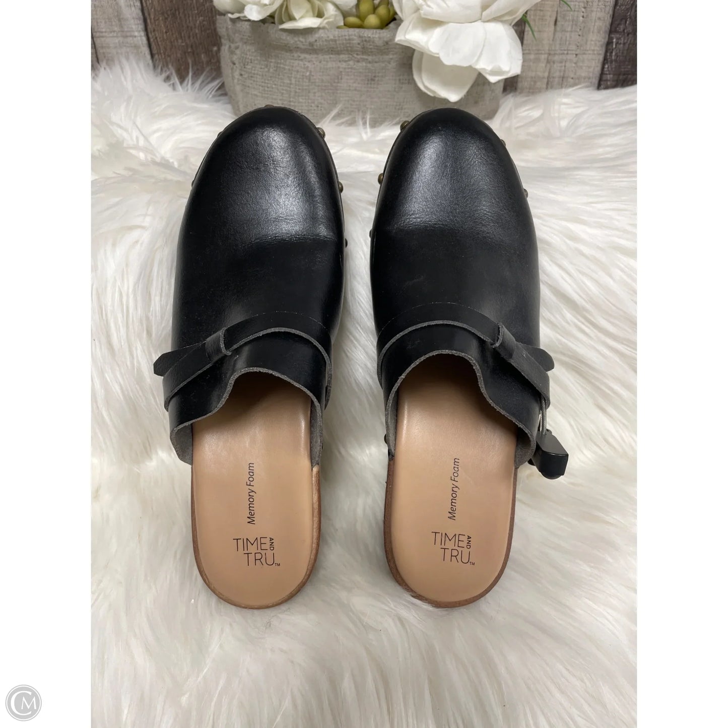 Shoes Heels Block By Time And Tru In Black, Size: 9