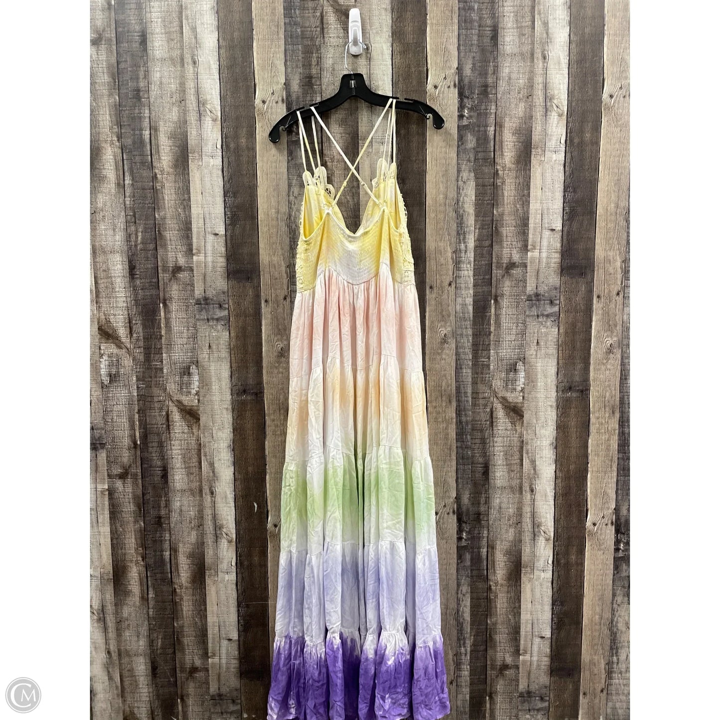 Dress Casual Maxi By Main Strip In Tie Dye Print, Size: L