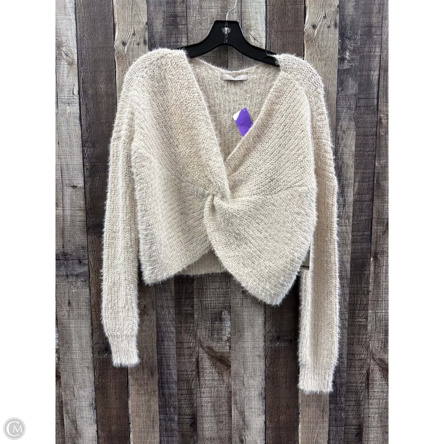Sweater By Active Usa In Ivory, Size: L