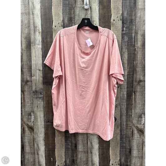 Top Short Sleeve Basic By Lands End In Pink, Size: 3x