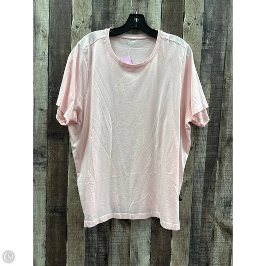 Top Short Sleeve Basic By Lands End In Pink, Size: 3x