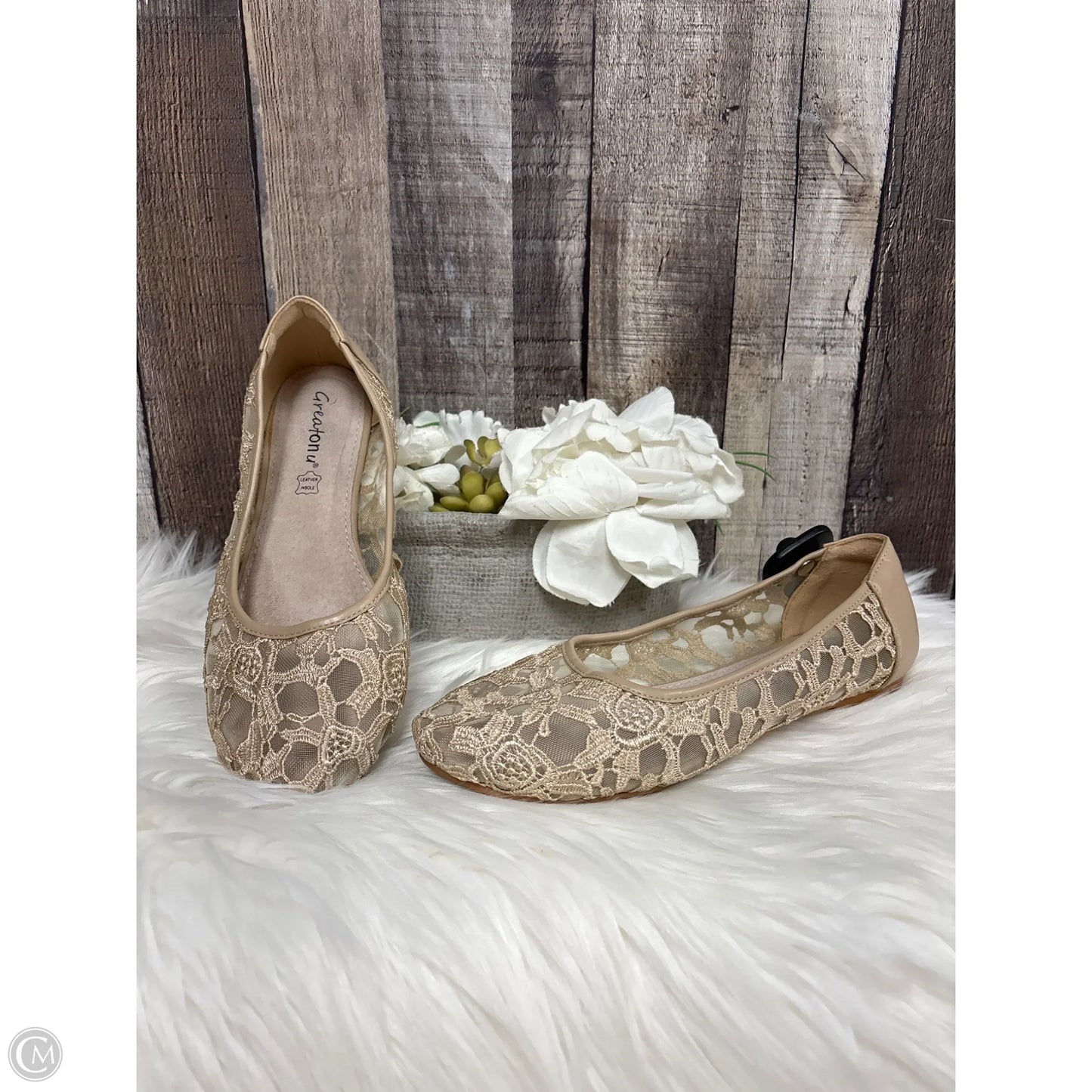 Shoes Flats By Cme In Tan, Size: 7