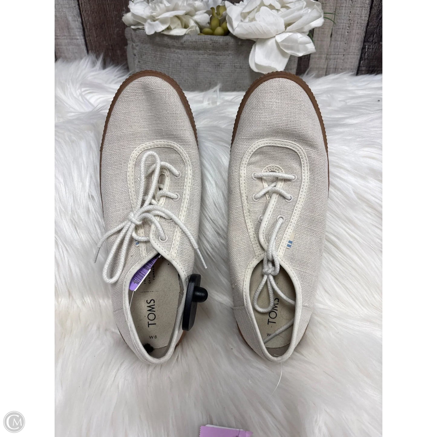 Shoes Flats By Toms In Tan, Size: 8