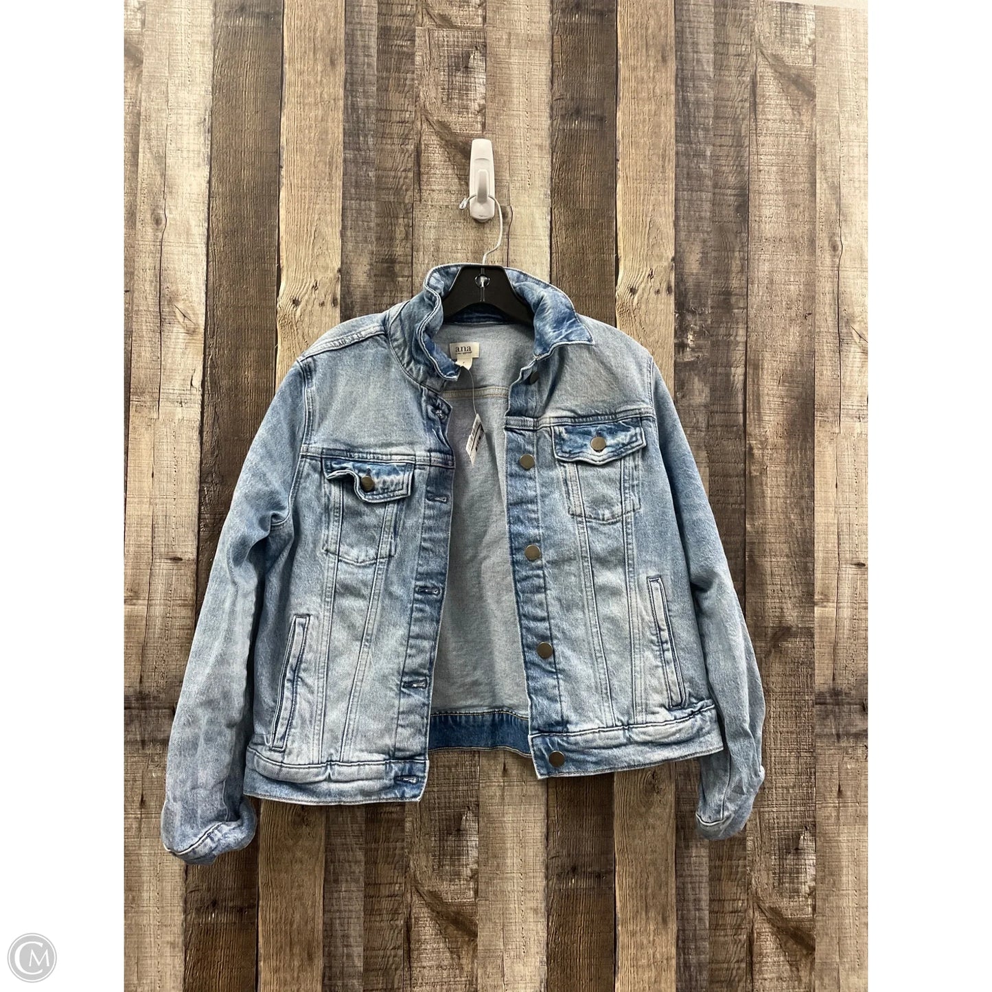 Jacket Denim By Ana In Blue Denim, Size: M