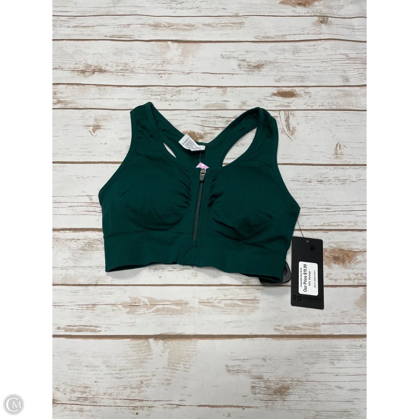 Athletic Bra By 90 Degrees By Reflex In Green, Size: M