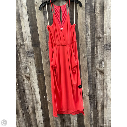 Dress Casual Midi By Bcbgeneration In Coral, Size: M