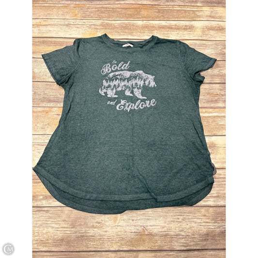 Top Short Sleeve By Maurices In Green, Size: Xl