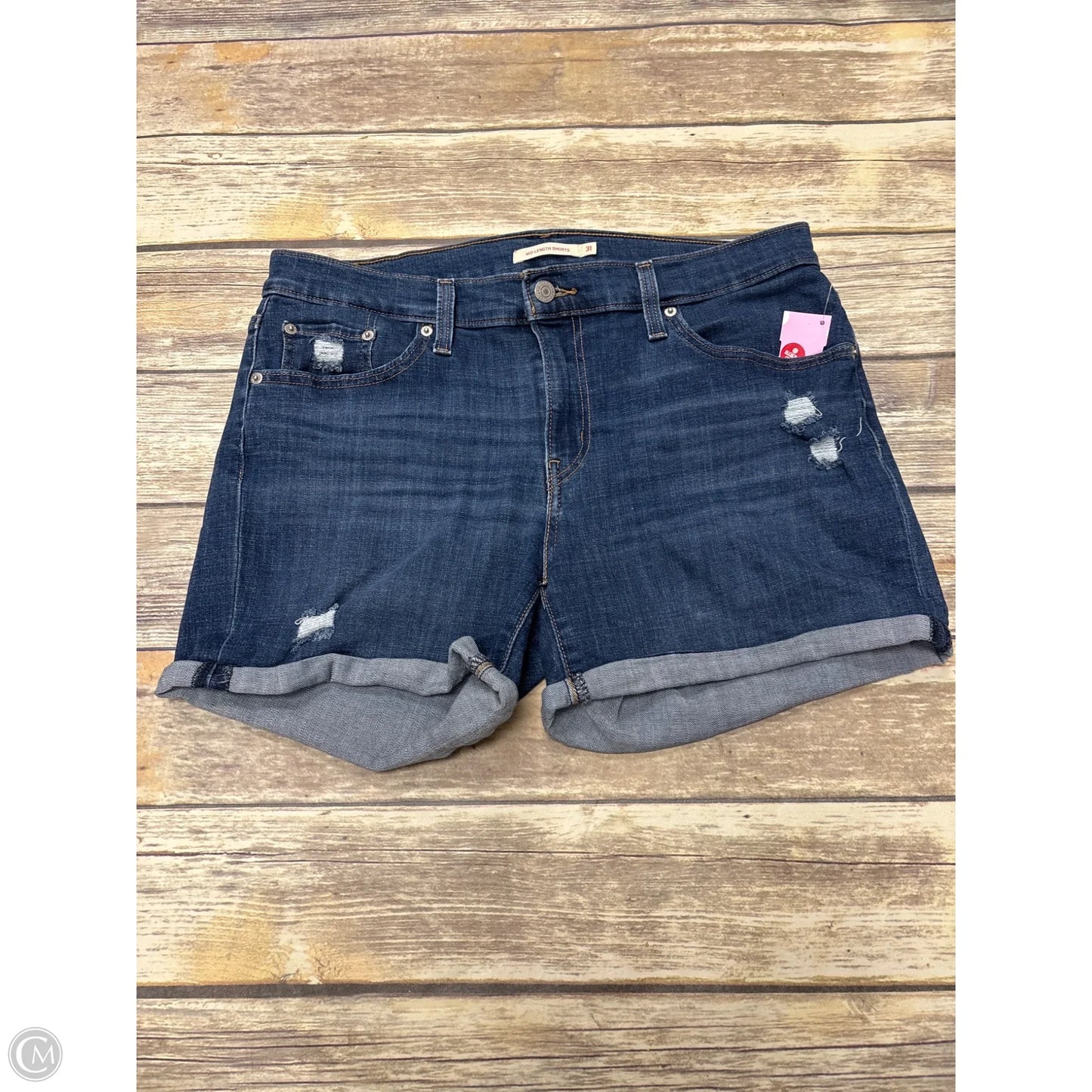 Shorts By Levis In Blue Denim, Size: 12