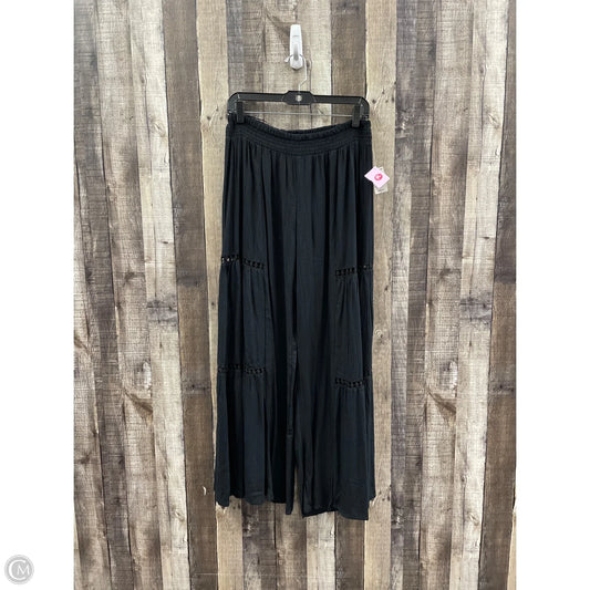 Pants Wide Leg By Angie In Black, Size: L