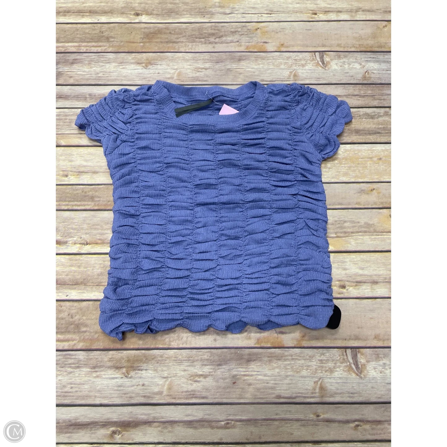 Top Short Sleeve By Anthropologie In Purple, Size: S