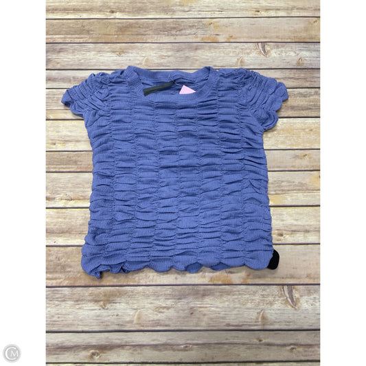 Top Short Sleeve By Anthropologie In Purple, Size: S