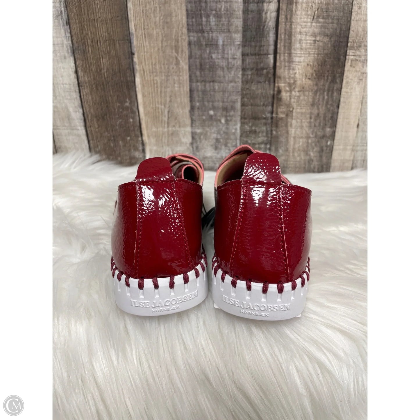 Shoes Flats By Cmc In Red & White, Size: 7