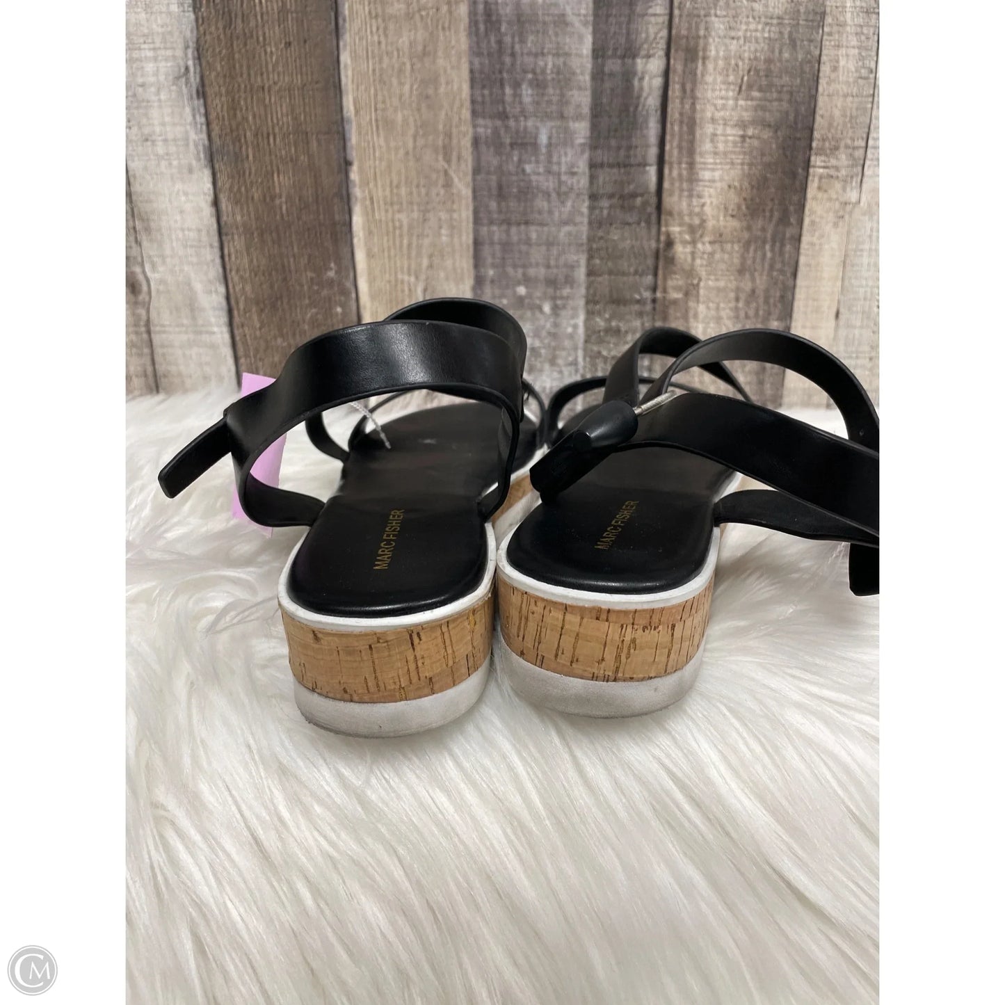 Sandals Flats By Marc Fisher In Black, Size: 10