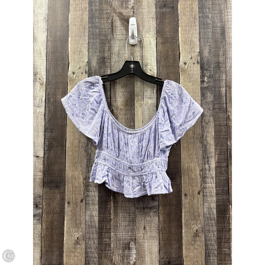 Top Short Sleeve By Altard State In Purple, Size: M