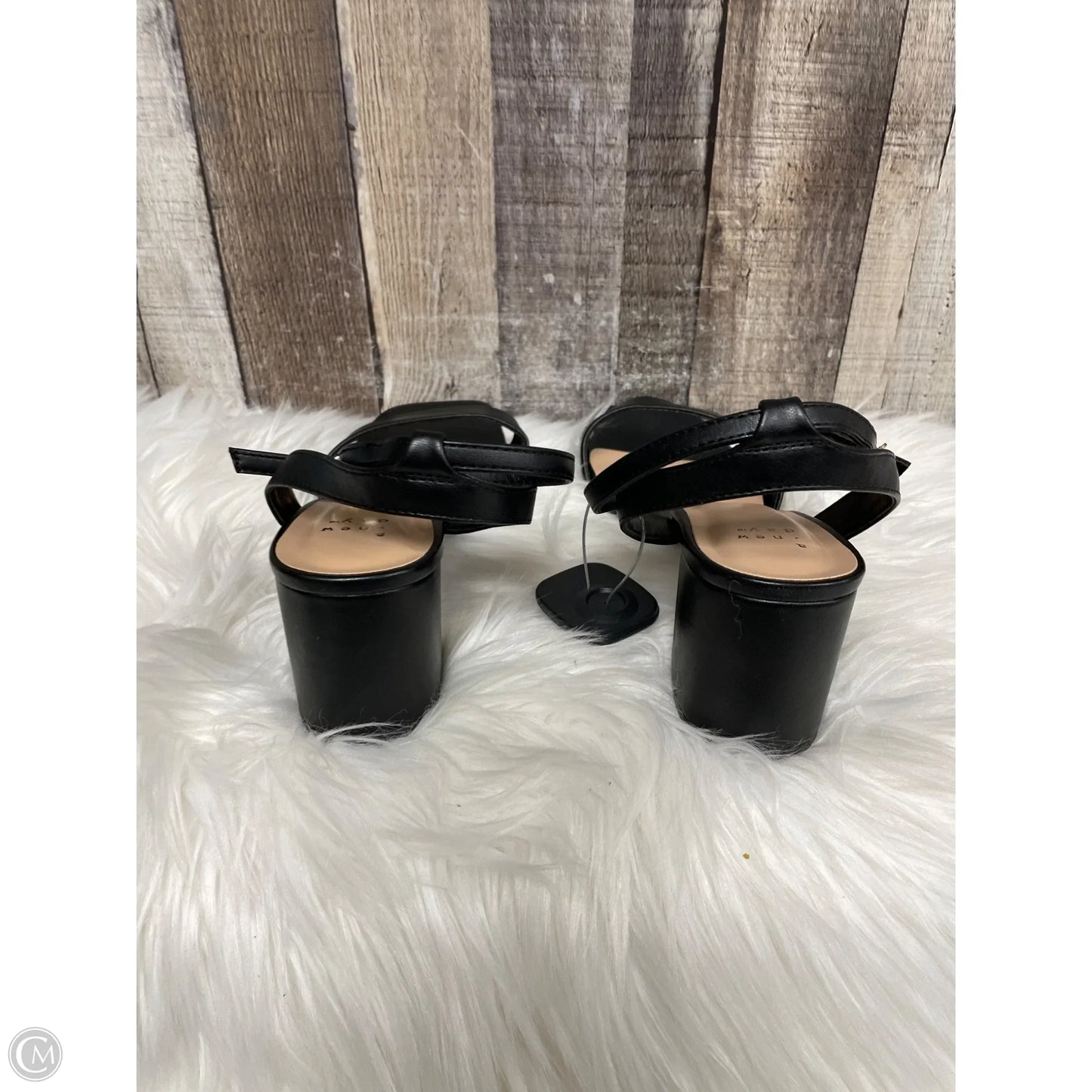 Sandals Heels Block By A New Day In Black, Size: 11