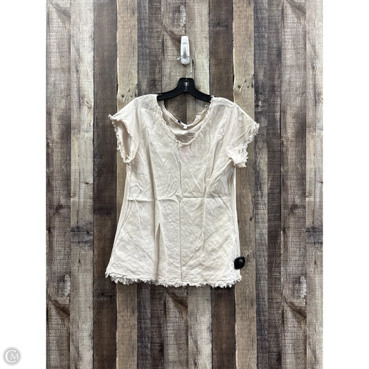 Top Sleeveless By Tempo Paris In Tan, Size: L
