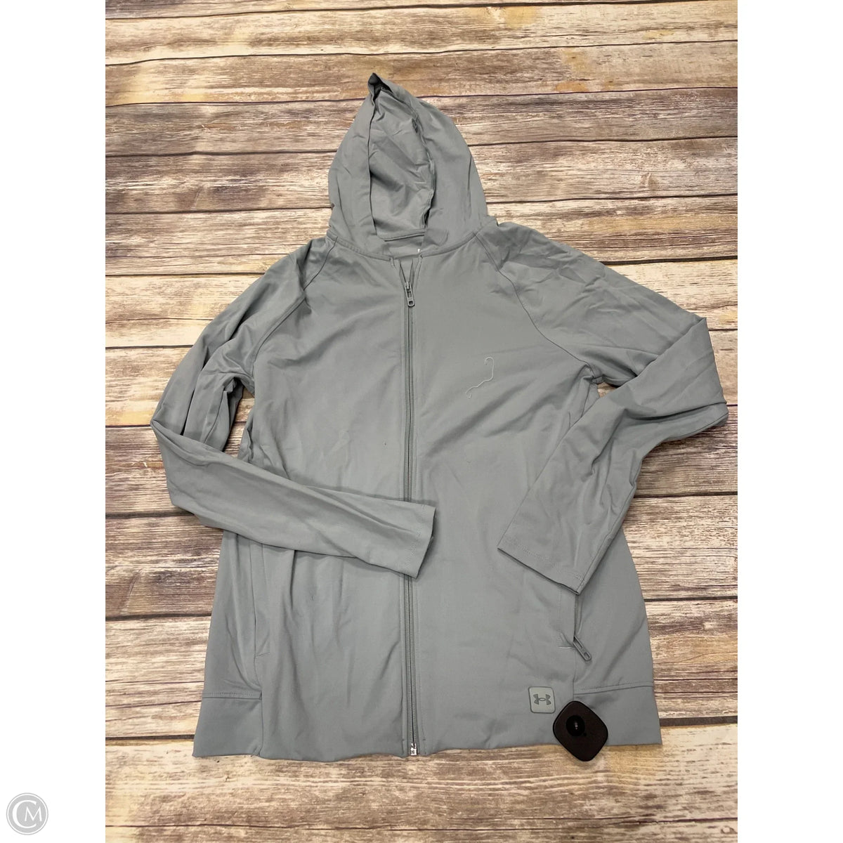 Athletic Jacket By Under Armour In Green, Size: S