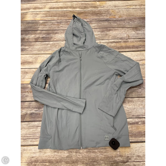 Athletic Jacket By Under Armour In Green, Size: S