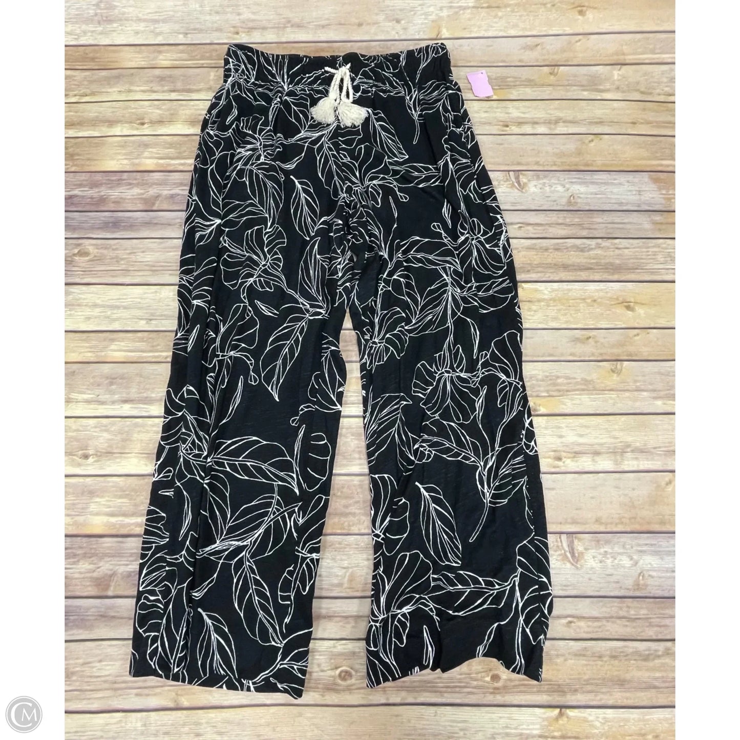 Pants Set 2pc By Calypso St Barth In Black & White, Size: L