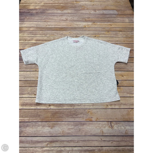 Top Short Sleeve Basic By Cme In Grey, Size: L