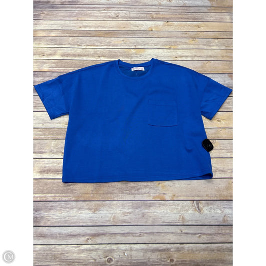 Top Short Sleeve Basic By Cme In Blue, Size: L