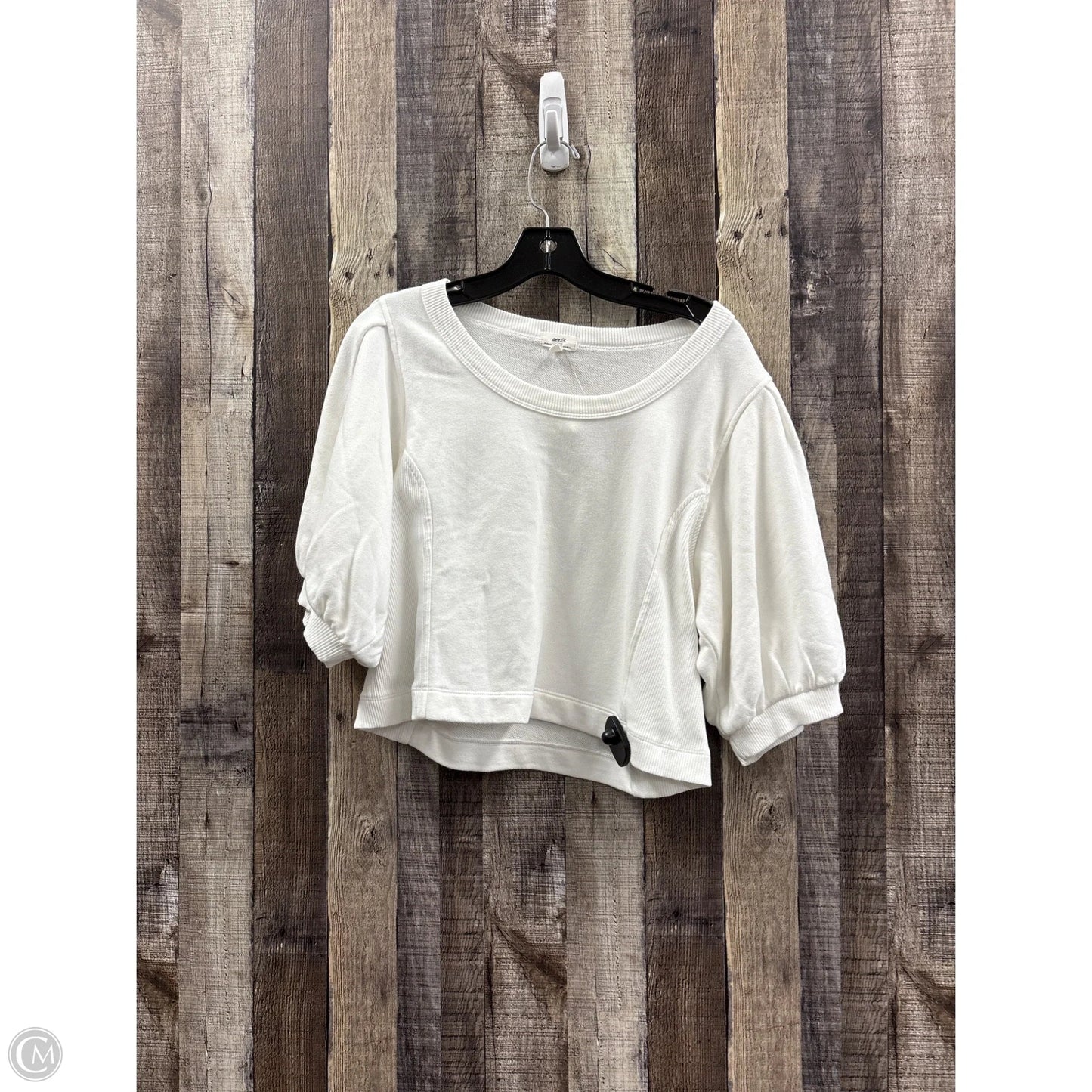 Top Short Sleeve By Aerie In White, Size: L