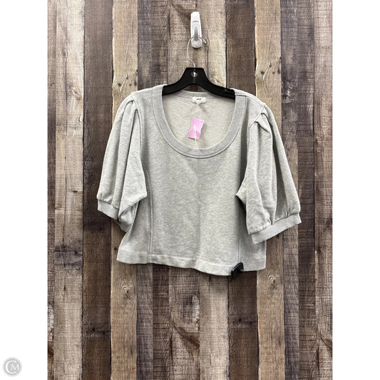Top Short Sleeve By Aerie In Grey, Size: L