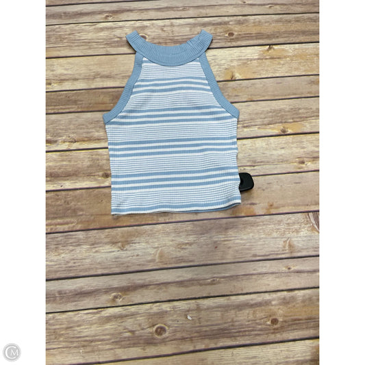 Top Sleeveless By American Eagle In Blue & White, Size: Xs