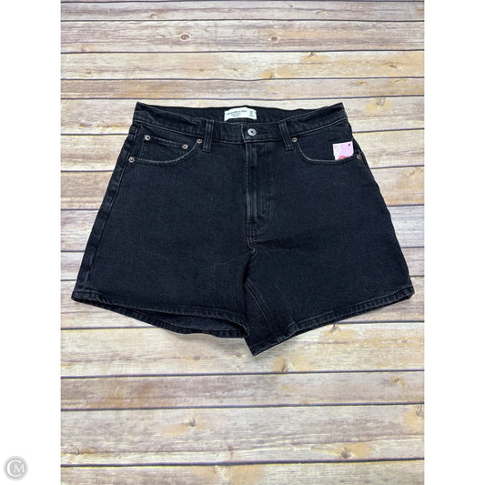 Shorts By Abercrombie And Fitch In Black Denim, Size: 10