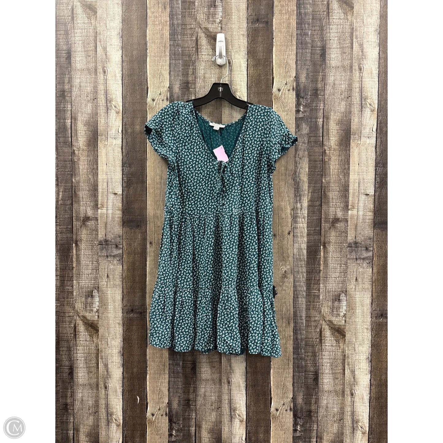 Dress Casual Short By American Eagle In Green & White, Size: M