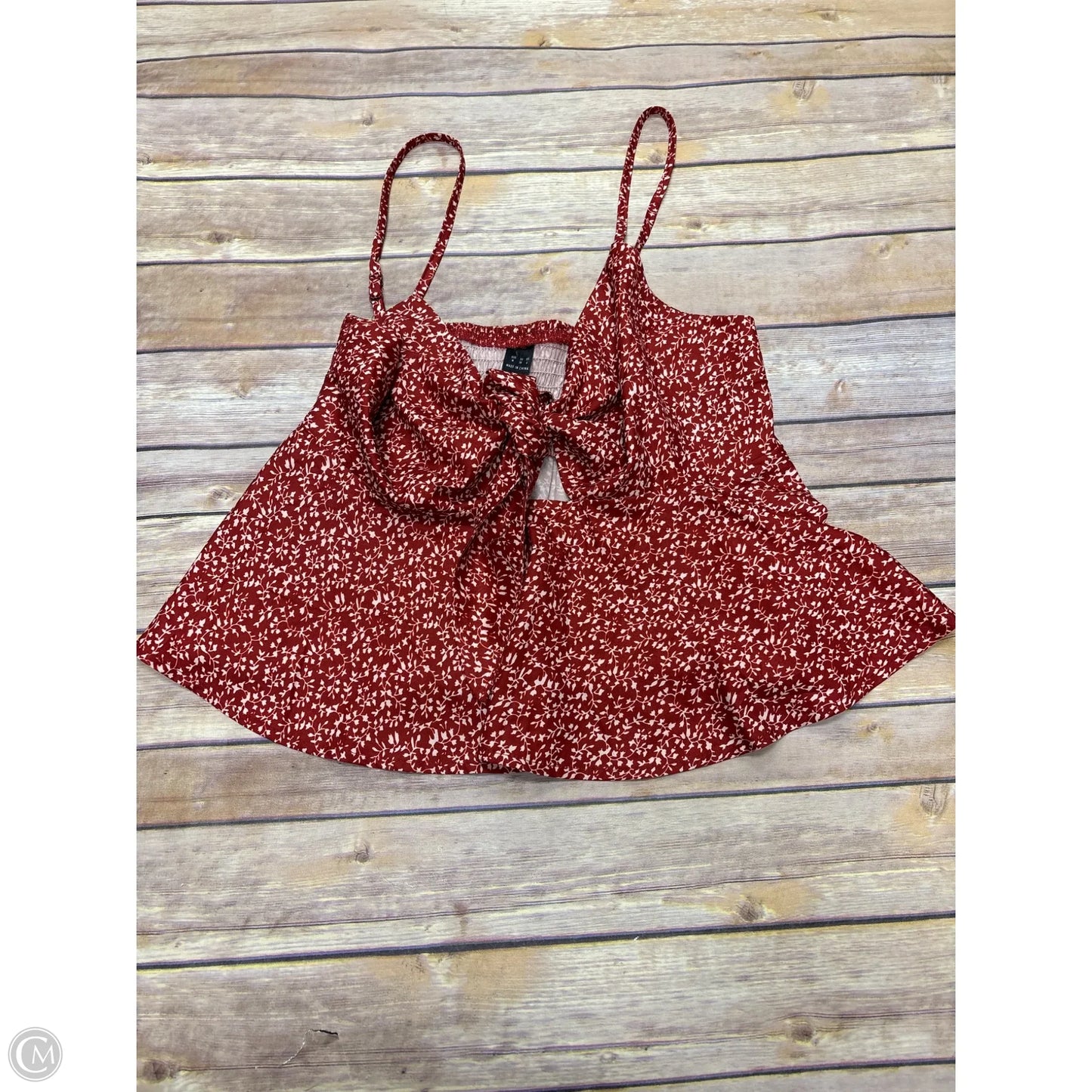 Top Sleeveless By Cmf In Orange, Size: M