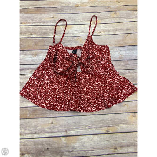 Top Sleeveless By Cmf In Orange, Size: M
