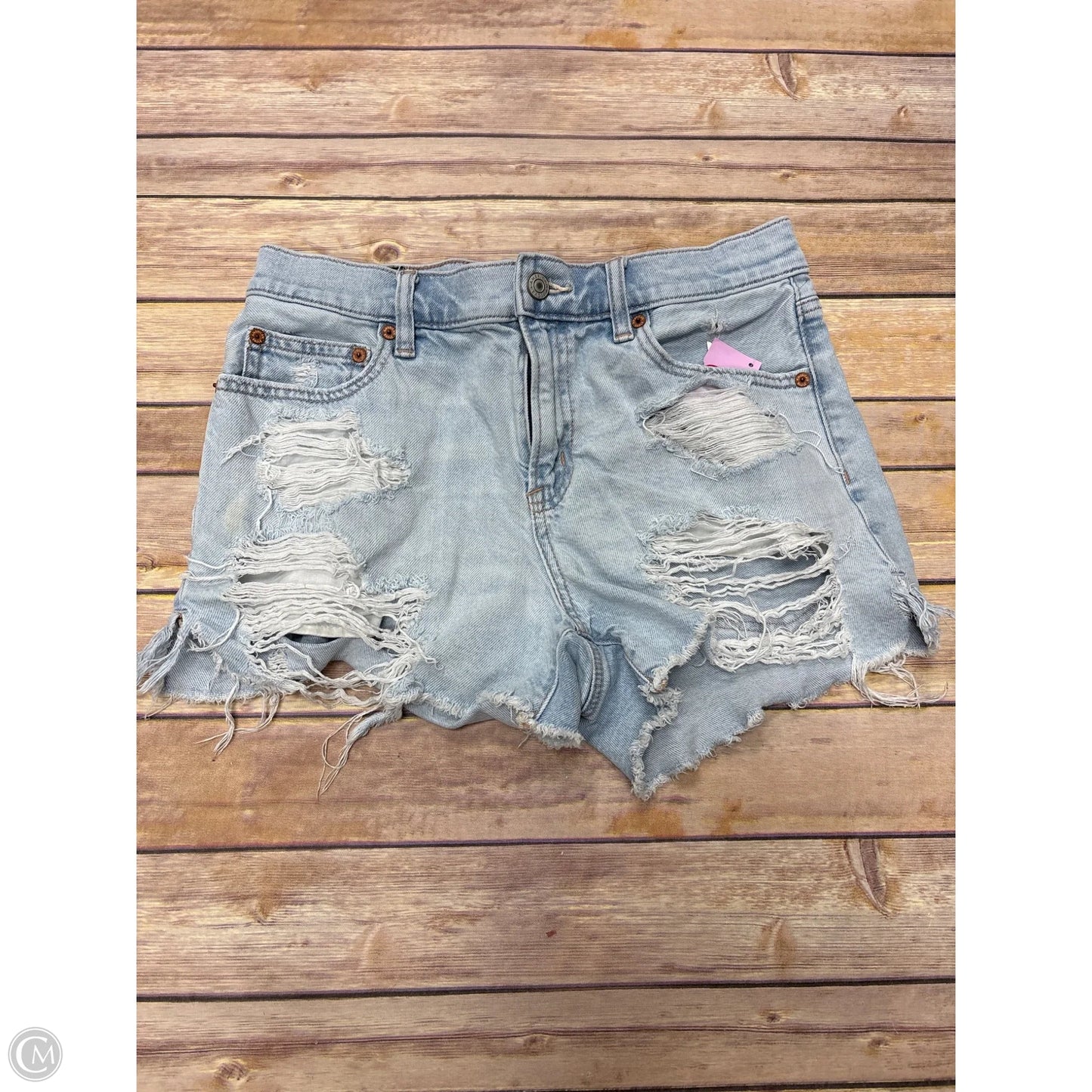 Shorts By American Eagle In Blue Denim, Size: 4
