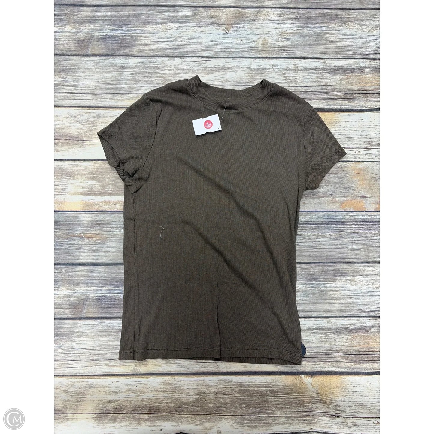 Top Short Sleeve Basic By A New Day In Taupe