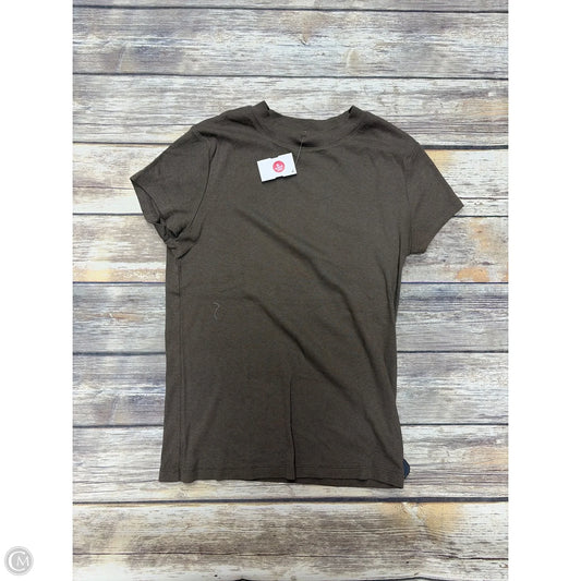 Top Short Sleeve Basic By A New Day In Taupe