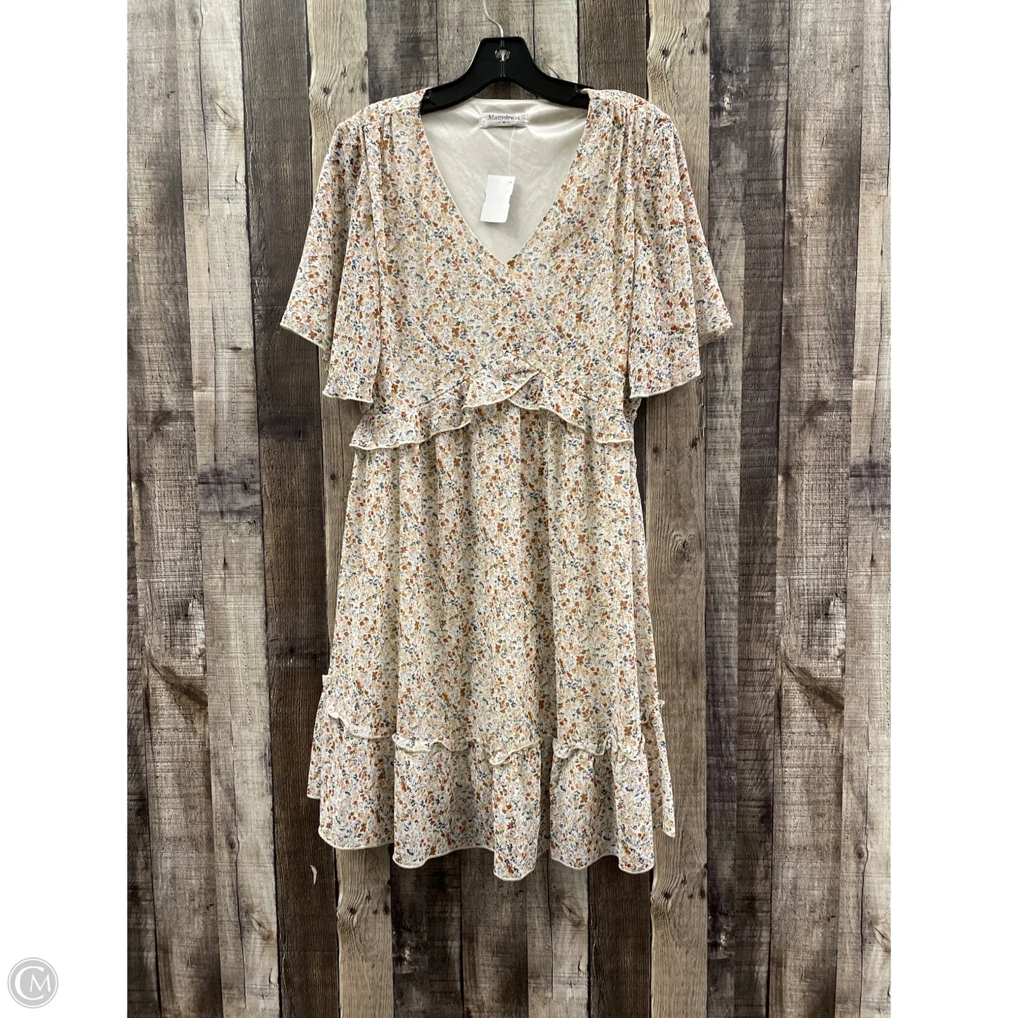 Dress Casual Short By Cme In Floral Print, Size: M