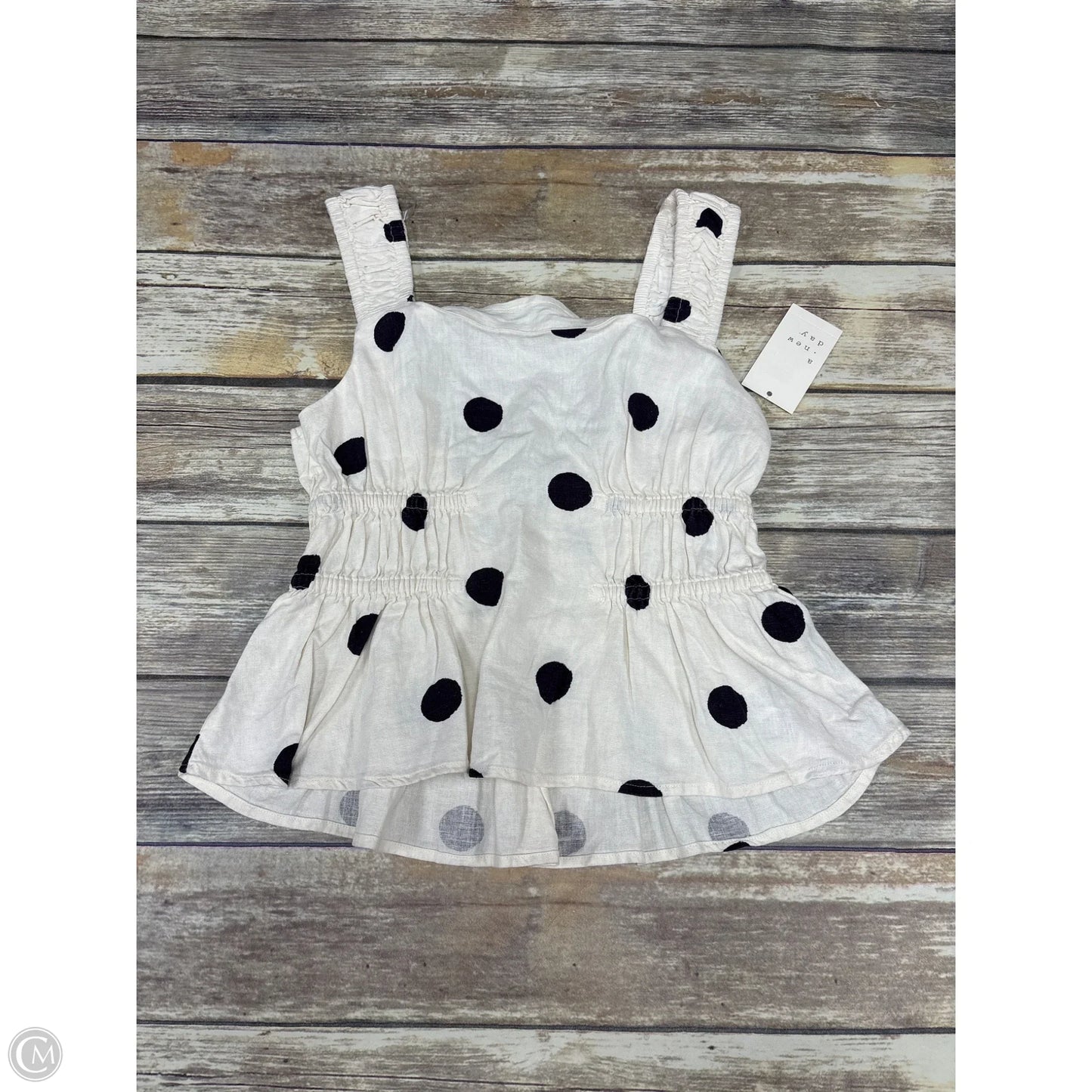 Top Sleeveless By A New Day In Polkadot Pattern, Size: S