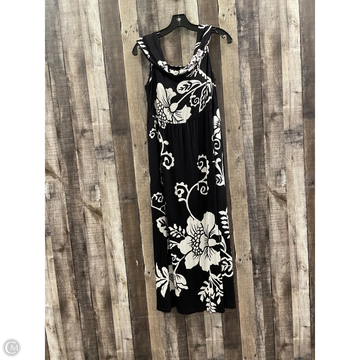 Dress Casual Maxi By Soma In Black & White, Size: L