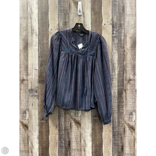 Top Long Sleeve By Lucky Brand In Navy, Size: S