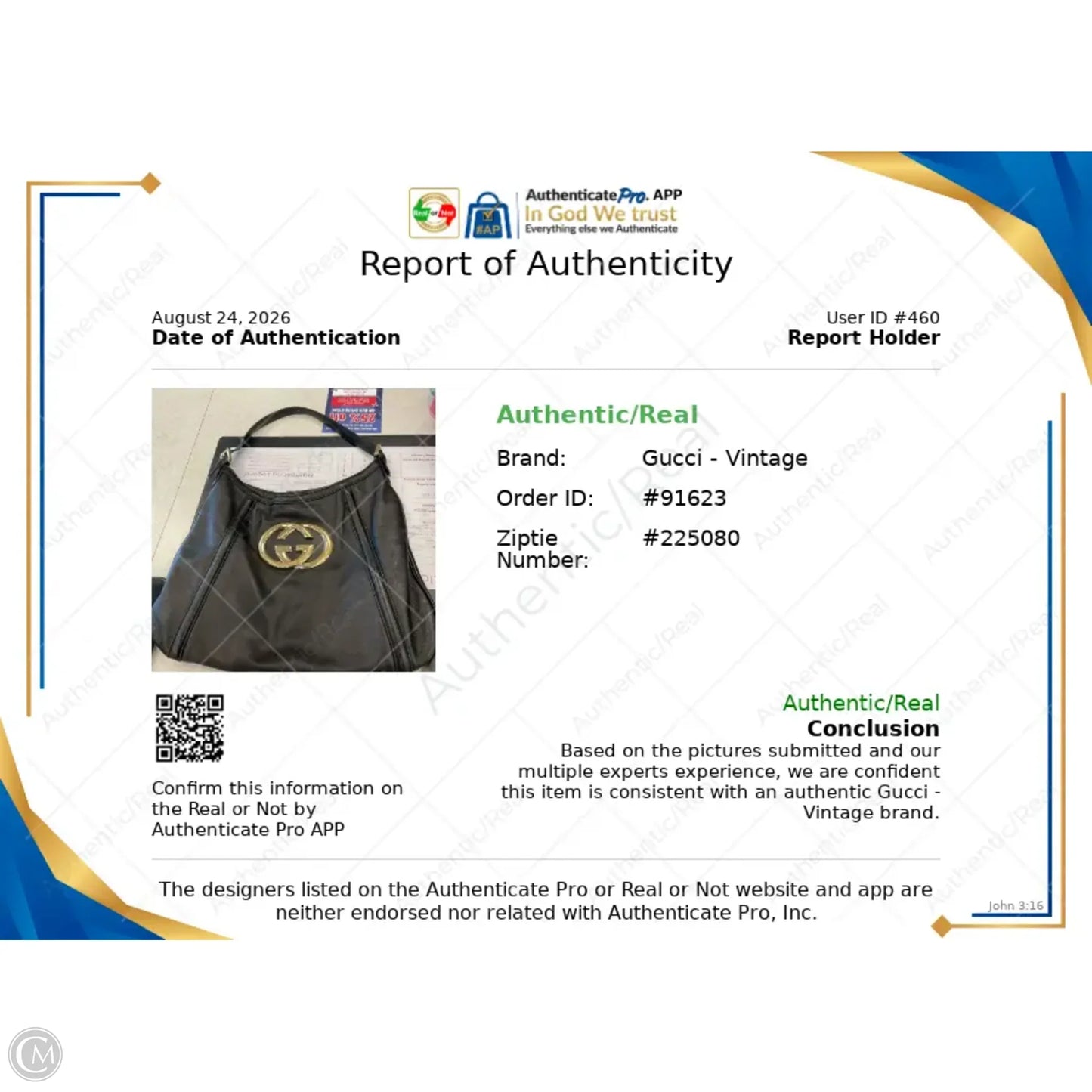Handbag Luxury Designer By Gucci, Size: Medium