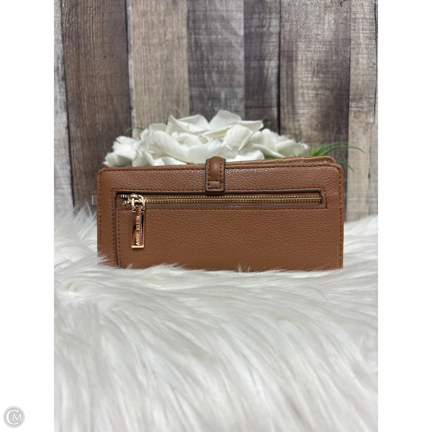 Wallet Leather By Anne Klein, Size: Medium