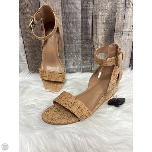 Sandals Heels Wedge By Aerosoles In Tan, Size: 7.5