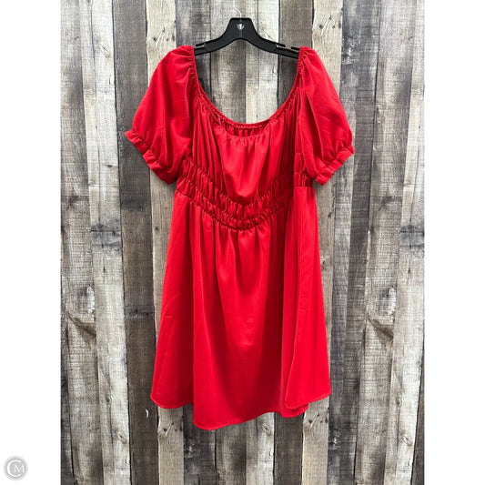 Dress Casual Short By Shein In Red, Size: 3x
